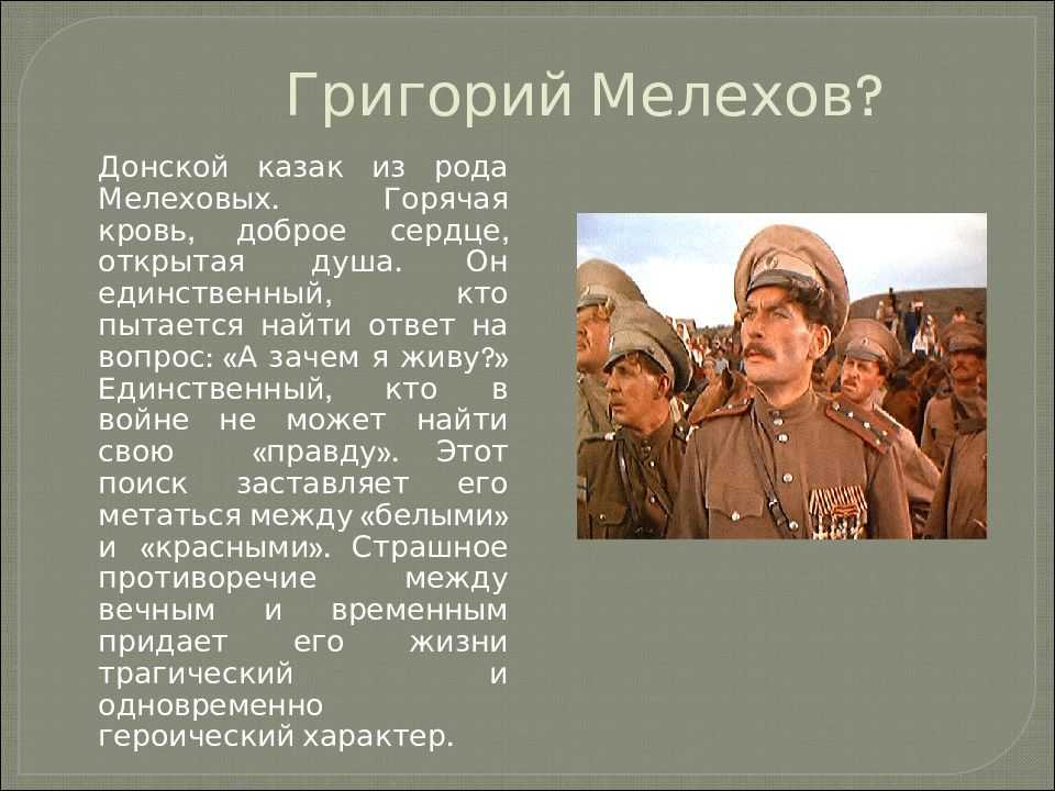 Неповторимость изображения русского характера в романе тихий дон